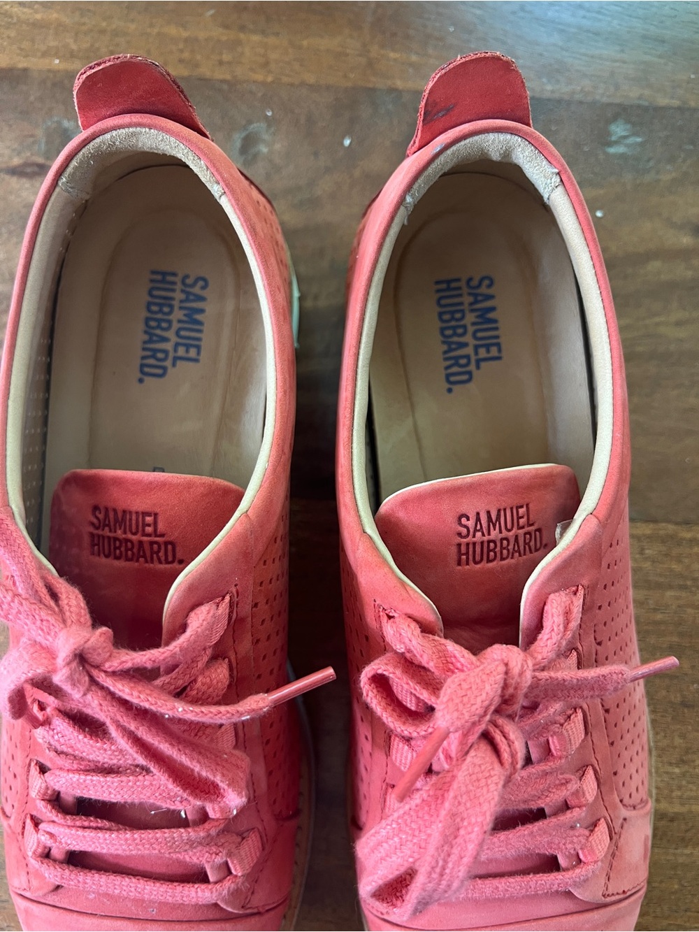 Samuel Hubbard Women's 8.5 M "SamSport Wanderer" Walking Shoe Coral Nubuck 0463 - Picture 8 of 10